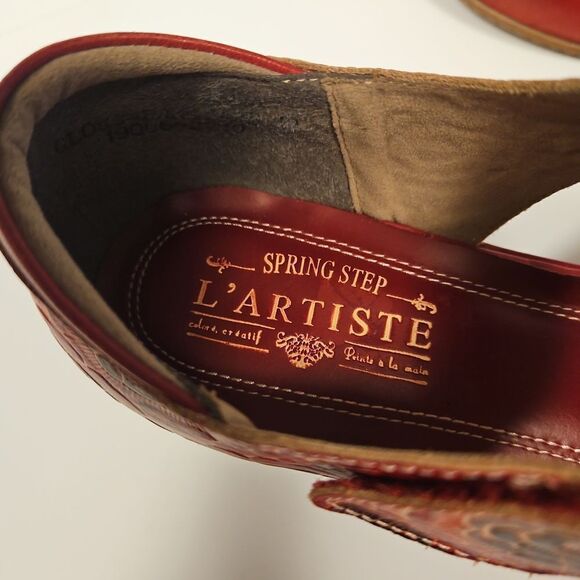 L' Artiste Spring Step Leather Like New sz 10.5/ 11 - Picture 3 of 13